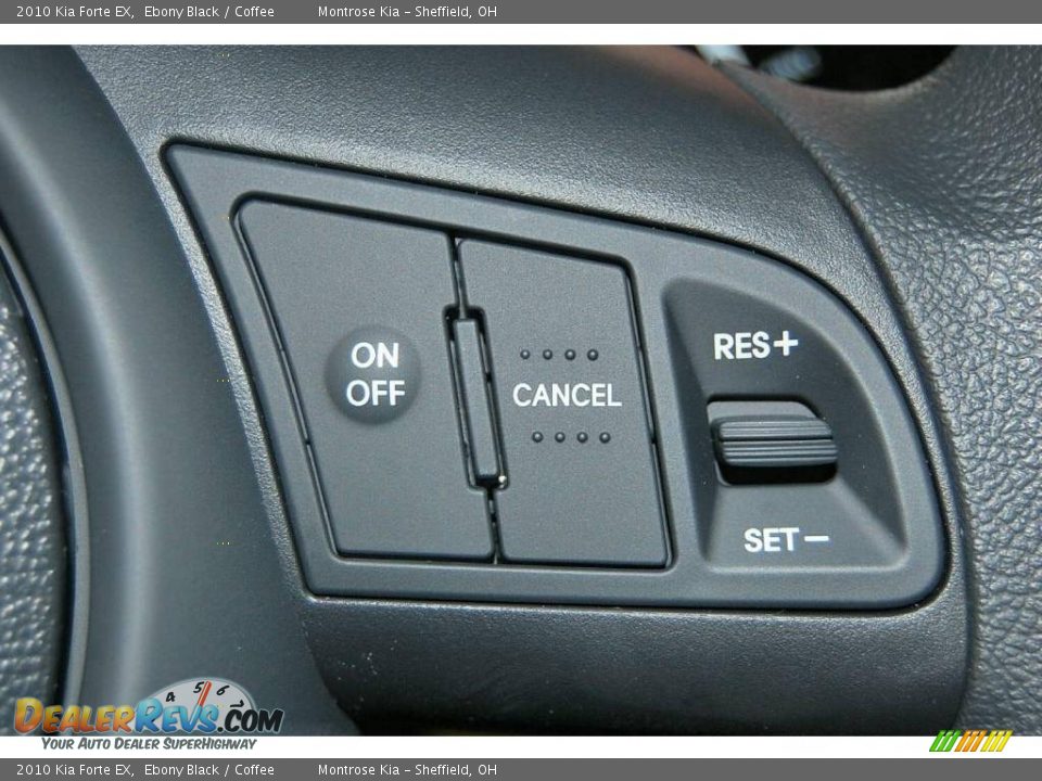 2010 Kia Forte EX Ebony Black / Coffee Photo #32