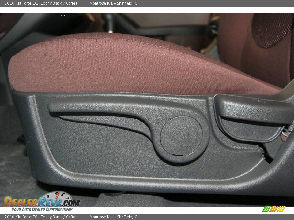 2010 Kia Forte EX Ebony Black / Coffee Photo #36