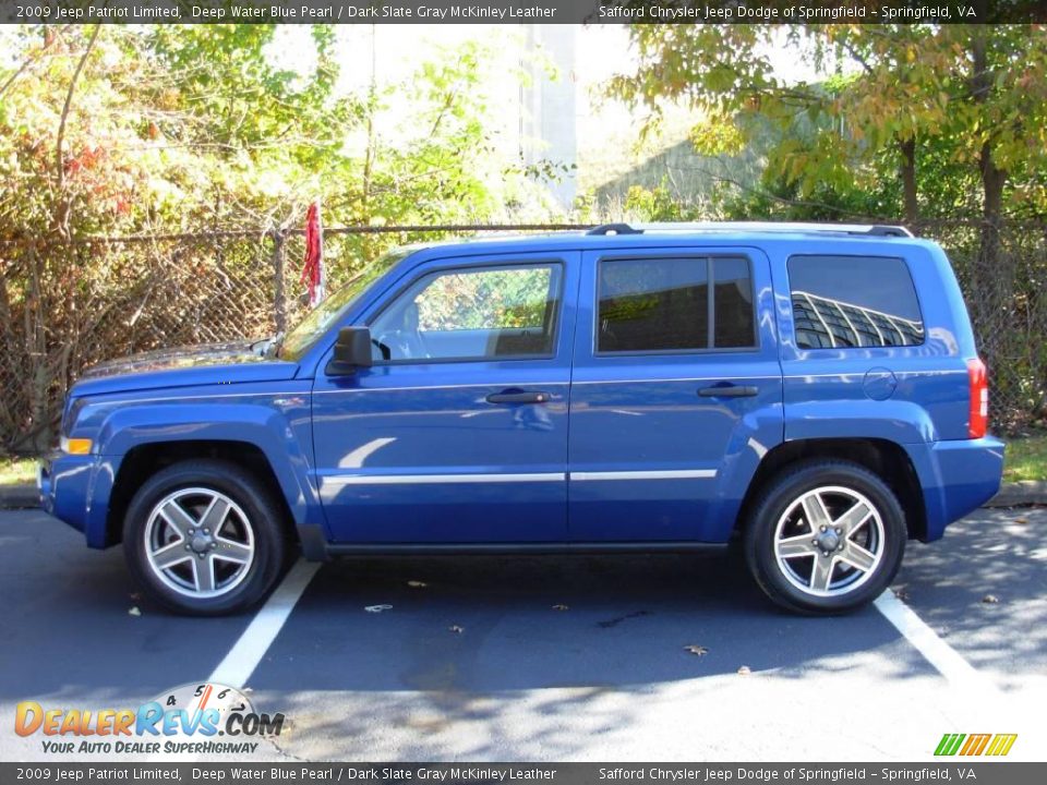 2009 Jeep Patriot Limited Deep Water Blue Pearl / Dark Slate Gray McKinley Leather Photo #2