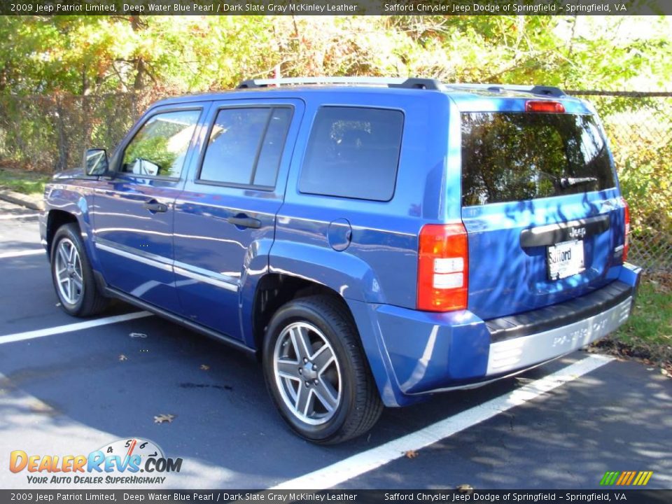 2009 Jeep Patriot Limited Deep Water Blue Pearl / Dark Slate Gray McKinley Leather Photo #3