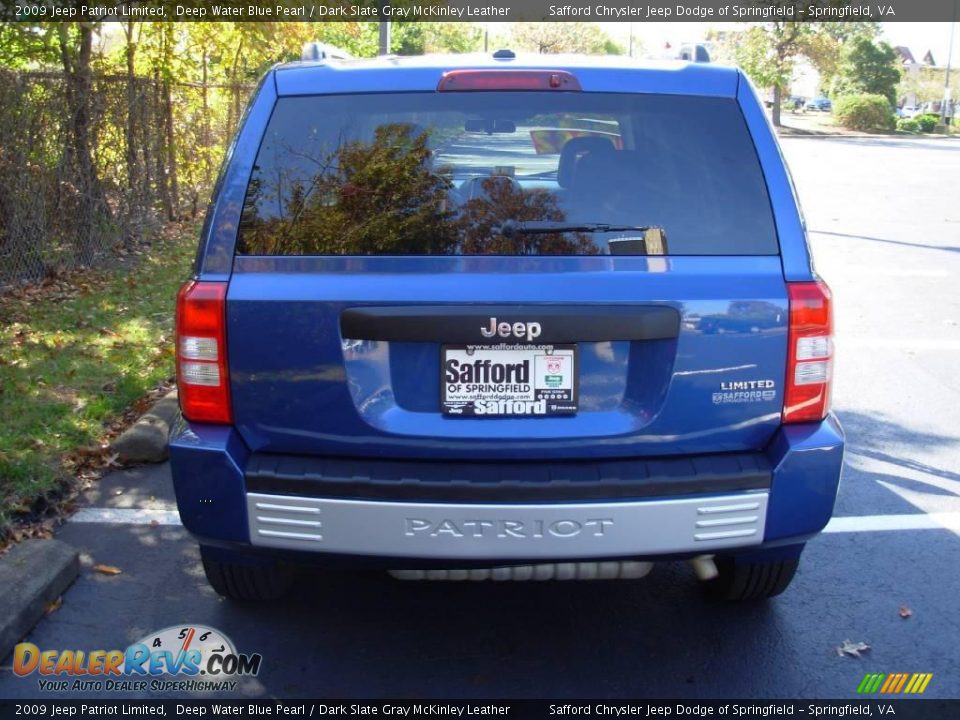2009 Jeep Patriot Limited Deep Water Blue Pearl / Dark Slate Gray McKinley Leather Photo #4