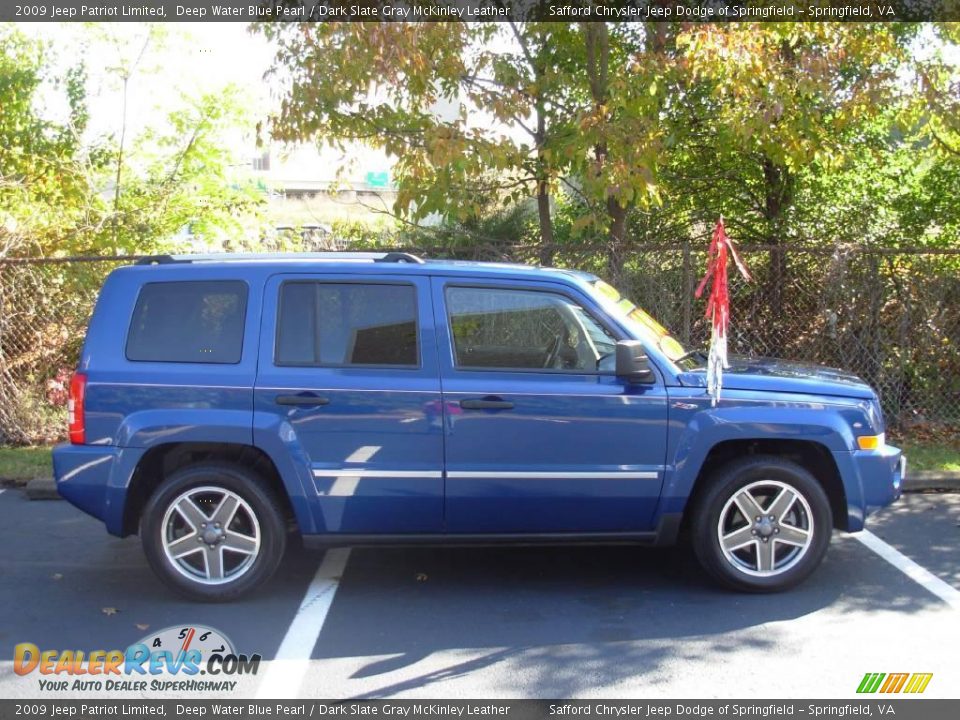 2009 Jeep Patriot Limited Deep Water Blue Pearl / Dark Slate Gray McKinley Leather Photo #6