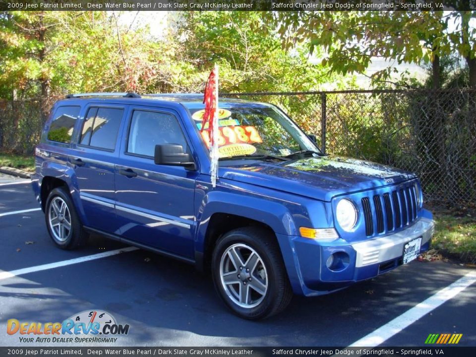 2009 Jeep Patriot Limited Deep Water Blue Pearl / Dark Slate Gray McKinley Leather Photo #7