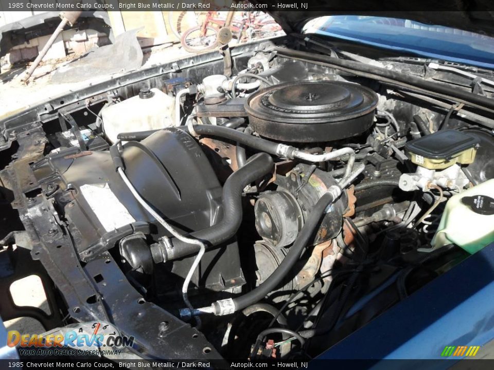 1985 Chevrolet Monte Carlo Coupe Bright Blue Metallic / Dark Red Photo #17