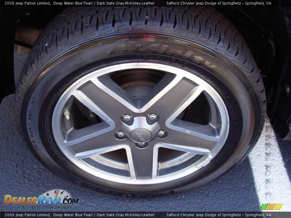 2009 Jeep Patriot Limited Deep Water Blue Pearl / Dark Slate Gray McKinley Leather Photo #10