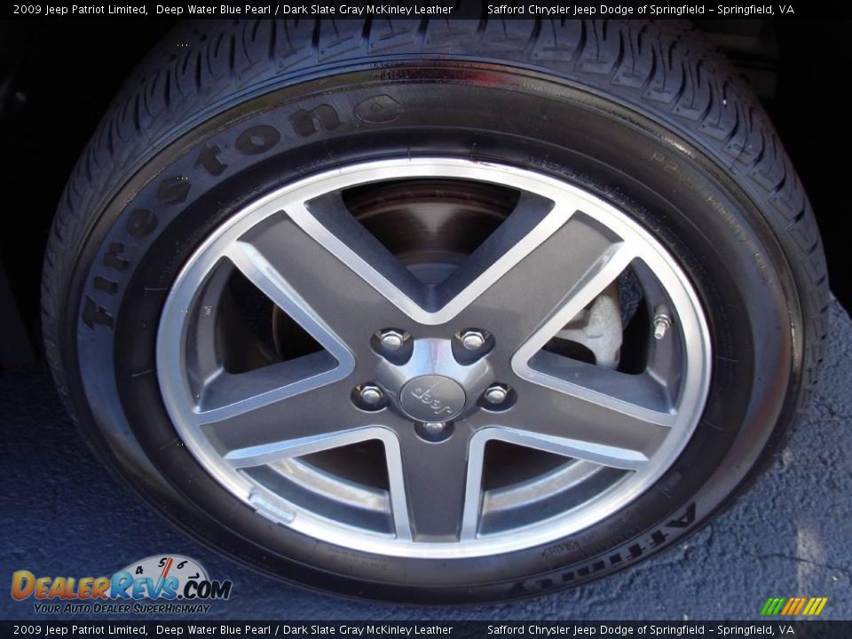 2009 Jeep Patriot Limited Deep Water Blue Pearl / Dark Slate Gray McKinley Leather Photo #11