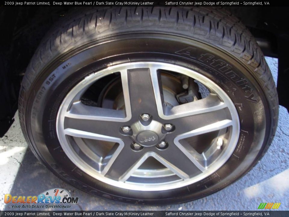 2009 Jeep Patriot Limited Deep Water Blue Pearl / Dark Slate Gray McKinley Leather Photo #12