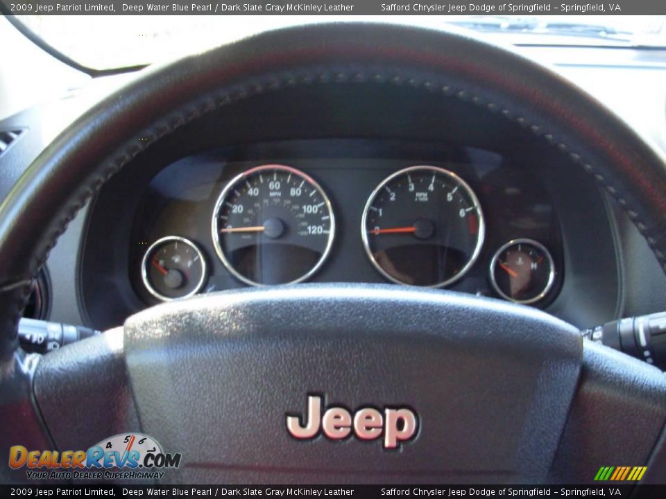 2009 Jeep Patriot Limited Deep Water Blue Pearl / Dark Slate Gray McKinley Leather Photo #16