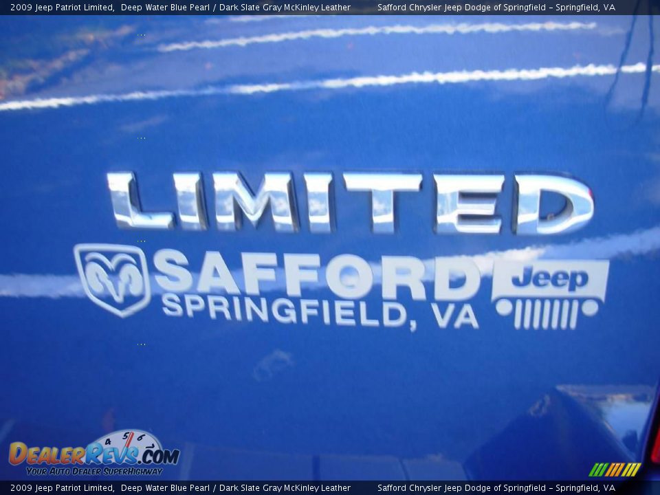 2009 Jeep Patriot Limited Deep Water Blue Pearl / Dark Slate Gray McKinley Leather Photo #26