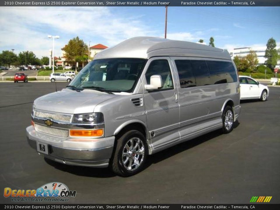 2010 Chevrolet Express LS 2500 Explorer Conversion Van Sheer Silver Metallic / Medium Pewter Photo #3