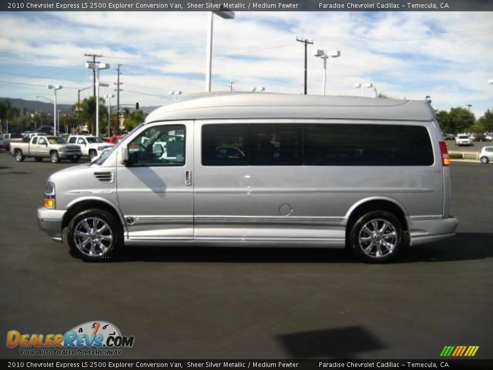 2010 Chevrolet Express LS 2500 Explorer Conversion Van Sheer Silver Metallic / Medium Pewter Photo #4