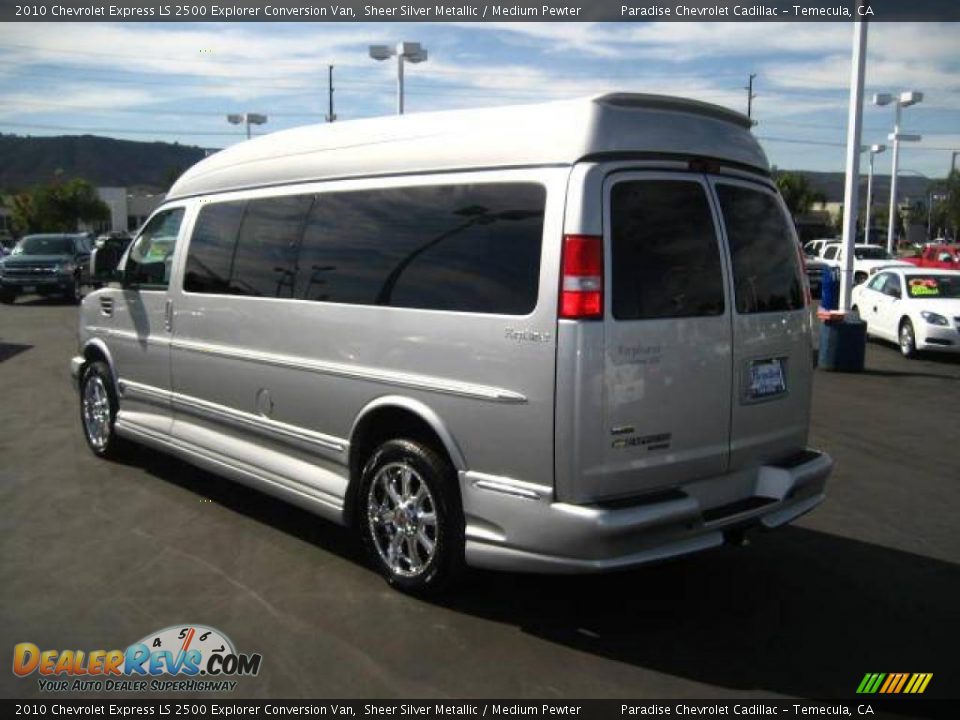 2010 Chevrolet Express LS 2500 Explorer Conversion Van Sheer Silver Metallic / Medium Pewter Photo #5