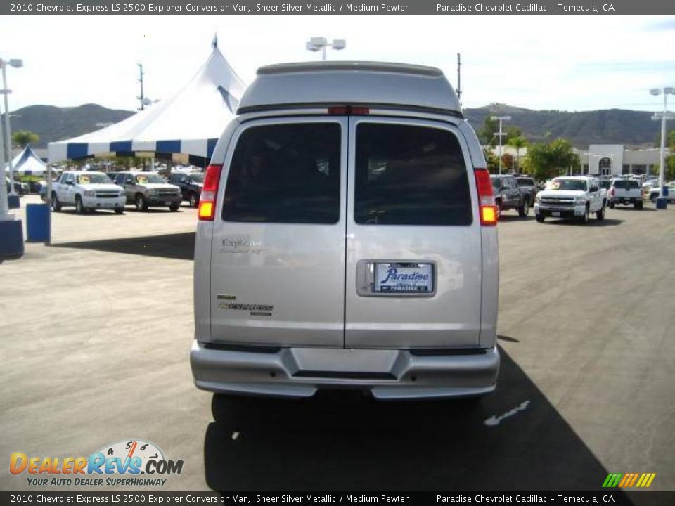 2010 Chevrolet Express LS 2500 Explorer Conversion Van Sheer Silver Metallic / Medium Pewter Photo #6