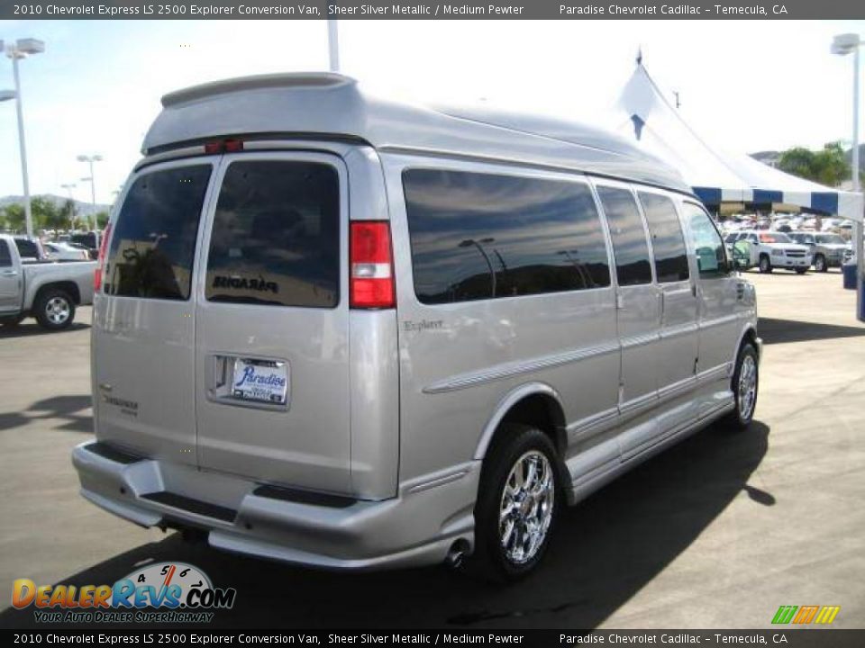 2010 Chevrolet Express LS 2500 Explorer Conversion Van Sheer Silver Metallic / Medium Pewter Photo #7