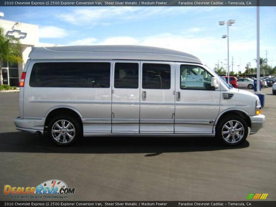 2010 Chevrolet Express LS 2500 Explorer Conversion Van Sheer Silver Metallic / Medium Pewter Photo #8