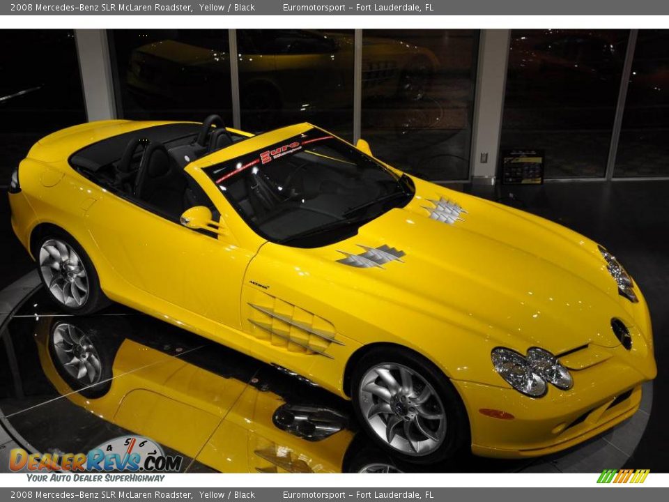Yellow 2008 Mercedes-Benz SLR McLaren Roadster Photo #1