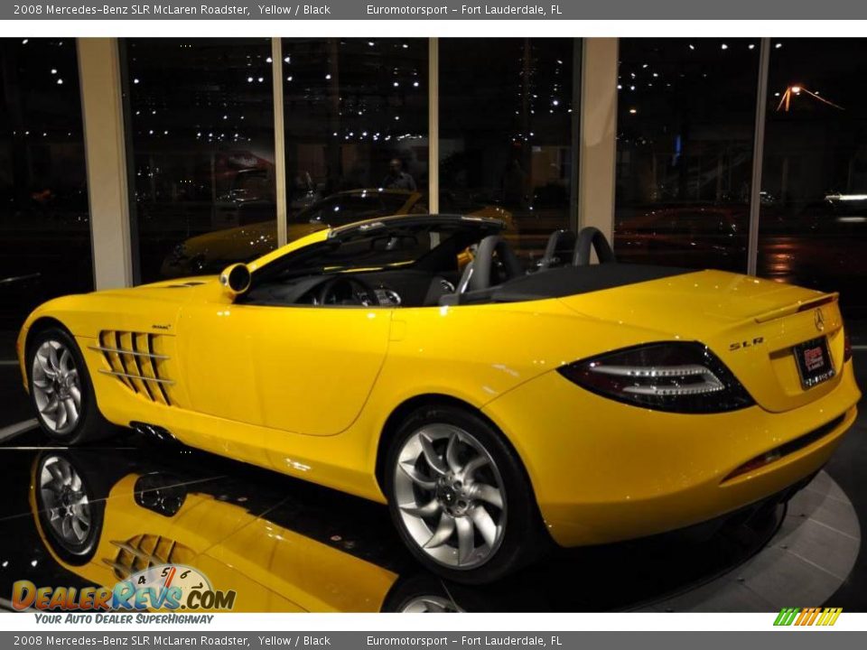 2008 Mercedes-Benz SLR McLaren Roadster Yellow / Black Photo #5
