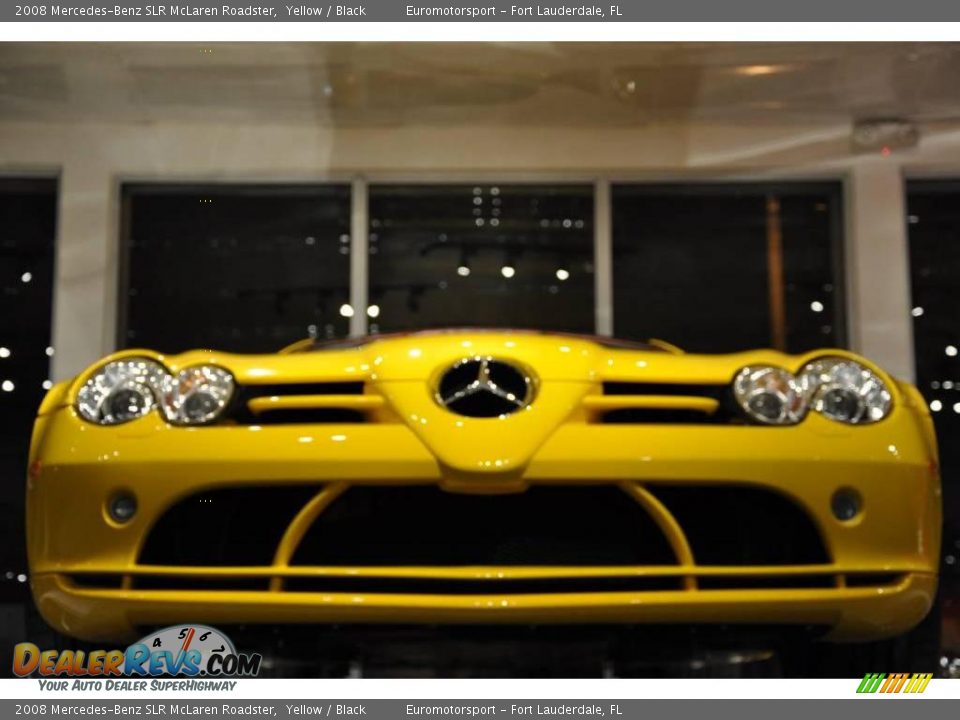 2008 Mercedes-Benz SLR McLaren Roadster Yellow / Black Photo #8