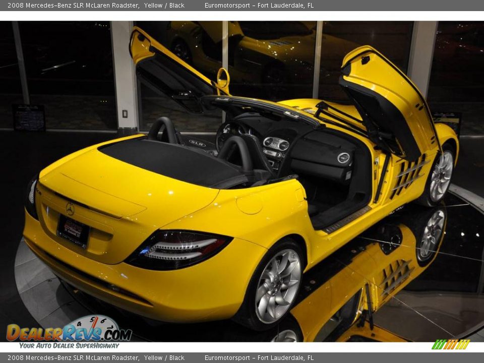 2008 Mercedes-Benz SLR McLaren Roadster Yellow / Black Photo #14