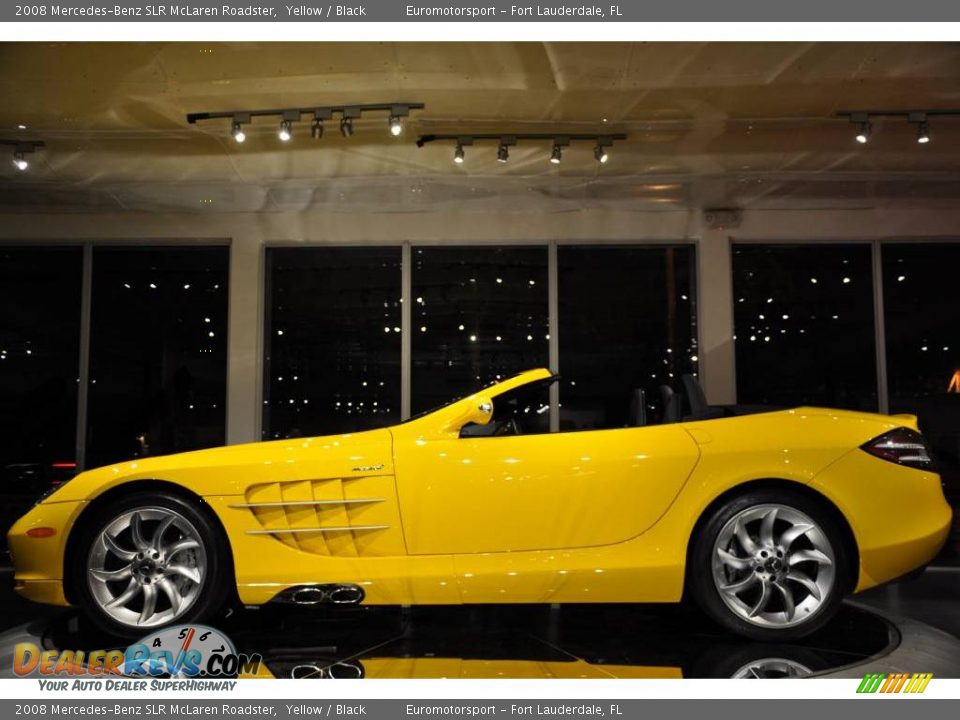 2008 Mercedes-Benz SLR McLaren Roadster Yellow / Black Photo #15