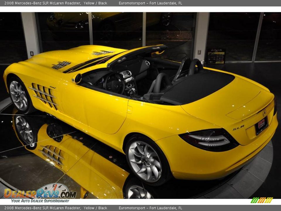 2008 Mercedes-Benz SLR McLaren Roadster Yellow / Black Photo #17