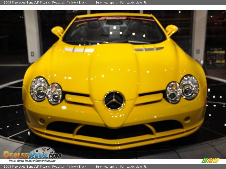 2008 Mercedes-Benz SLR McLaren Roadster Yellow / Black Photo #21