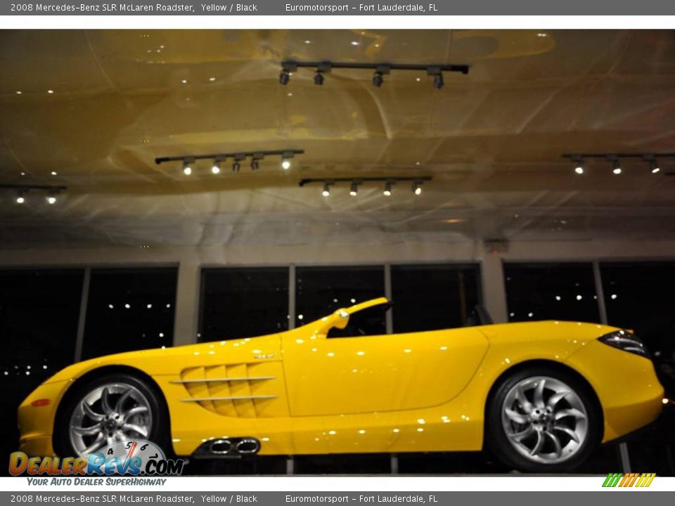 2008 Mercedes-Benz SLR McLaren Roadster Yellow / Black Photo #23