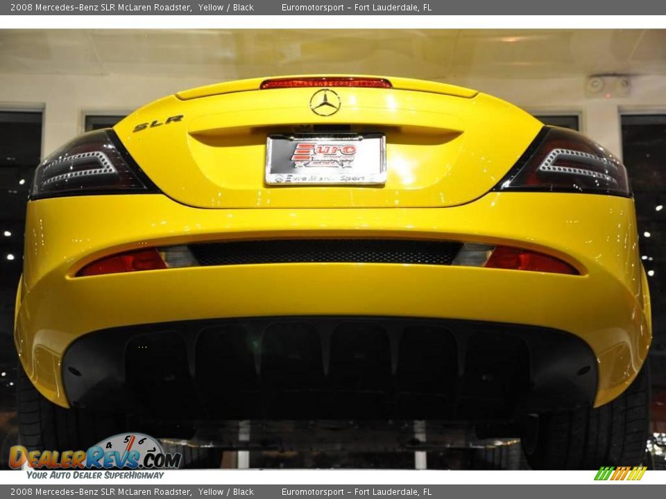 2008 Mercedes-Benz SLR McLaren Roadster Yellow / Black Photo #24