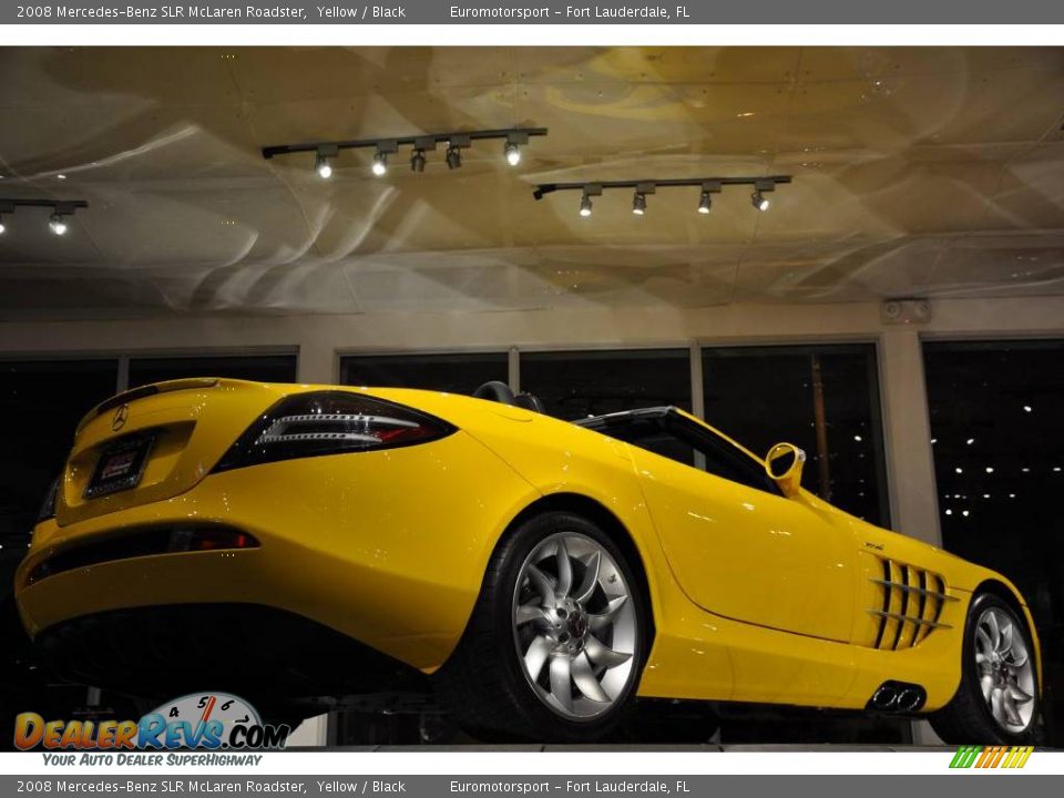 2008 Mercedes-Benz SLR McLaren Roadster Yellow / Black Photo #28