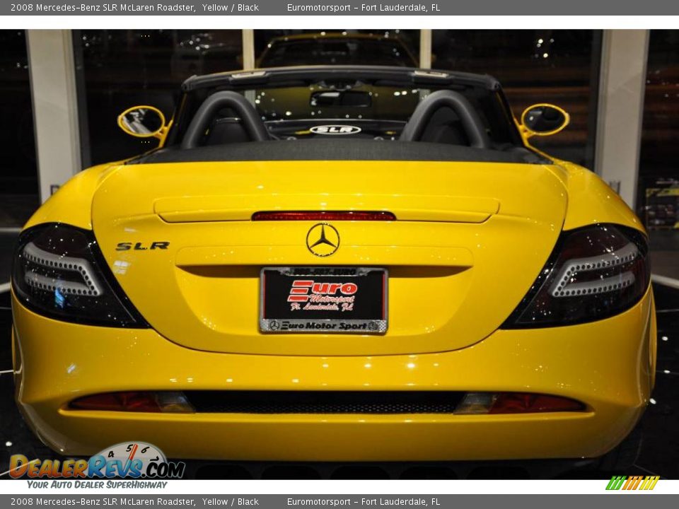 2008 Mercedes-Benz SLR McLaren Roadster Yellow / Black Photo #30