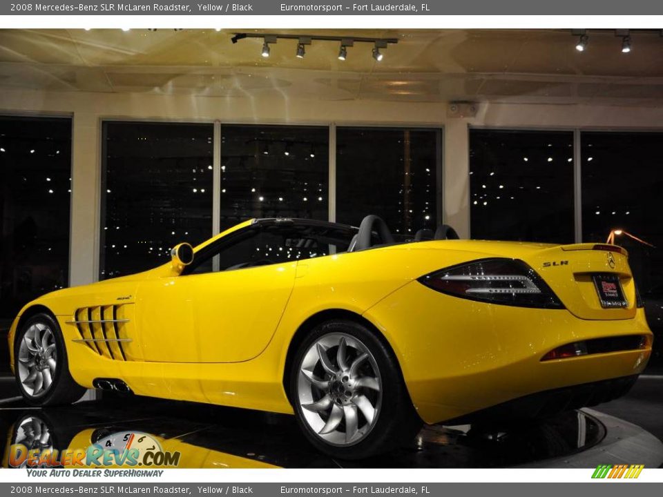 2008 Mercedes-Benz SLR McLaren Roadster Yellow / Black Photo #31