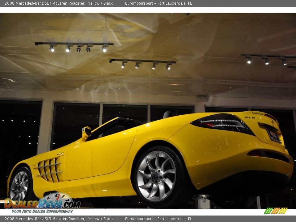 2008 Mercedes-Benz SLR McLaren Roadster Yellow / Black Photo #32