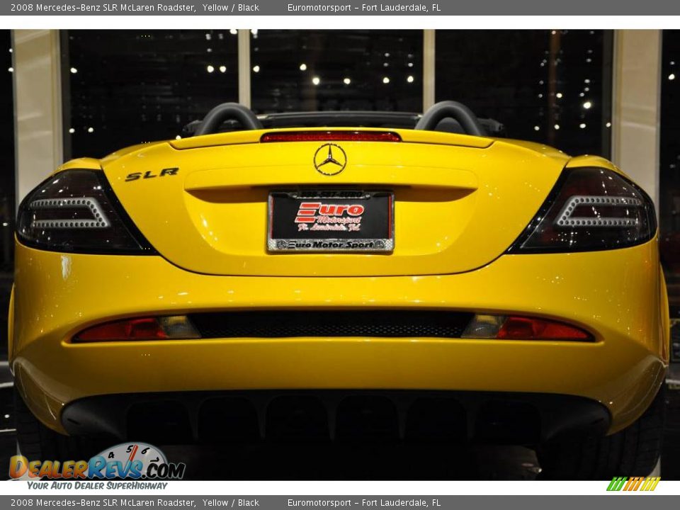 2008 Mercedes-Benz SLR McLaren Roadster Yellow / Black Photo #36