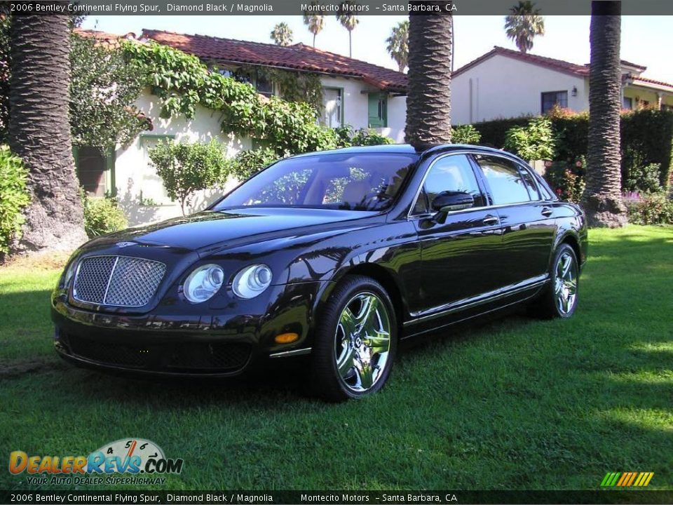 2006 Bentley Continental Flying Spur Diamond Black / Magnolia Photo #2