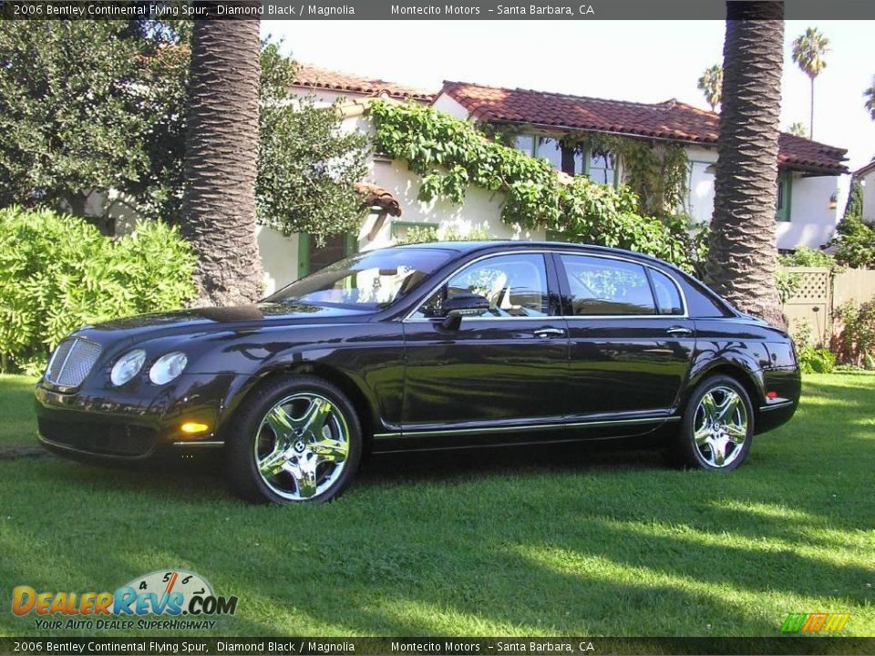 2006 Bentley Continental Flying Spur Diamond Black / Magnolia Photo #3