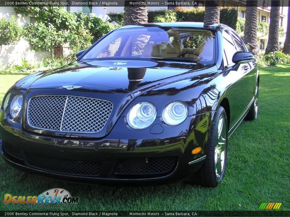 2006 Bentley Continental Flying Spur Diamond Black / Magnolia Photo #4