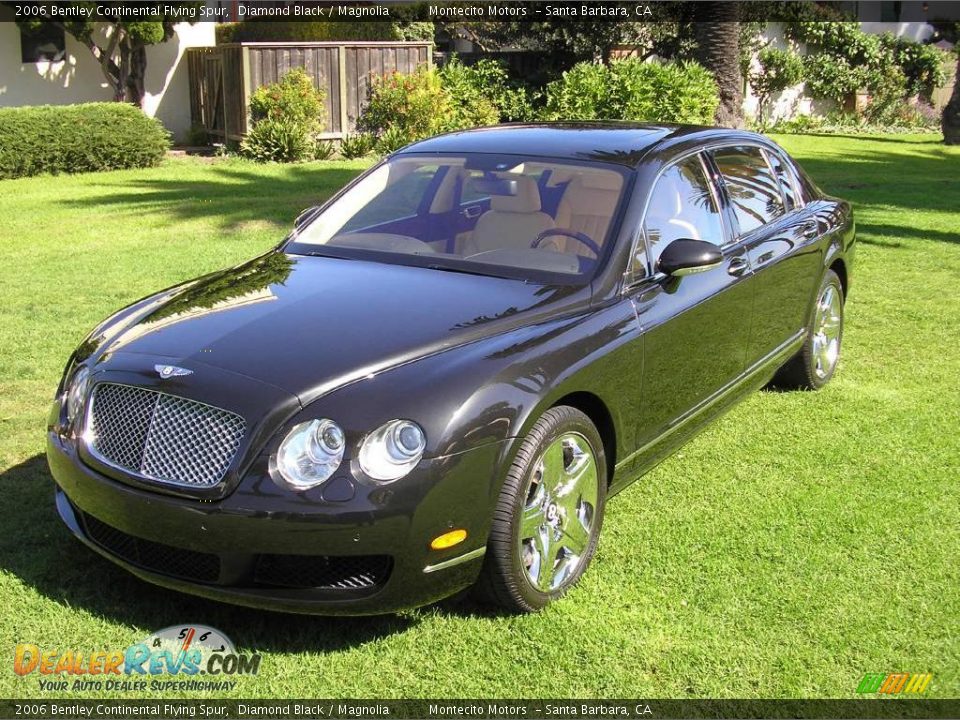 2006 Bentley Continental Flying Spur Diamond Black / Magnolia Photo #6