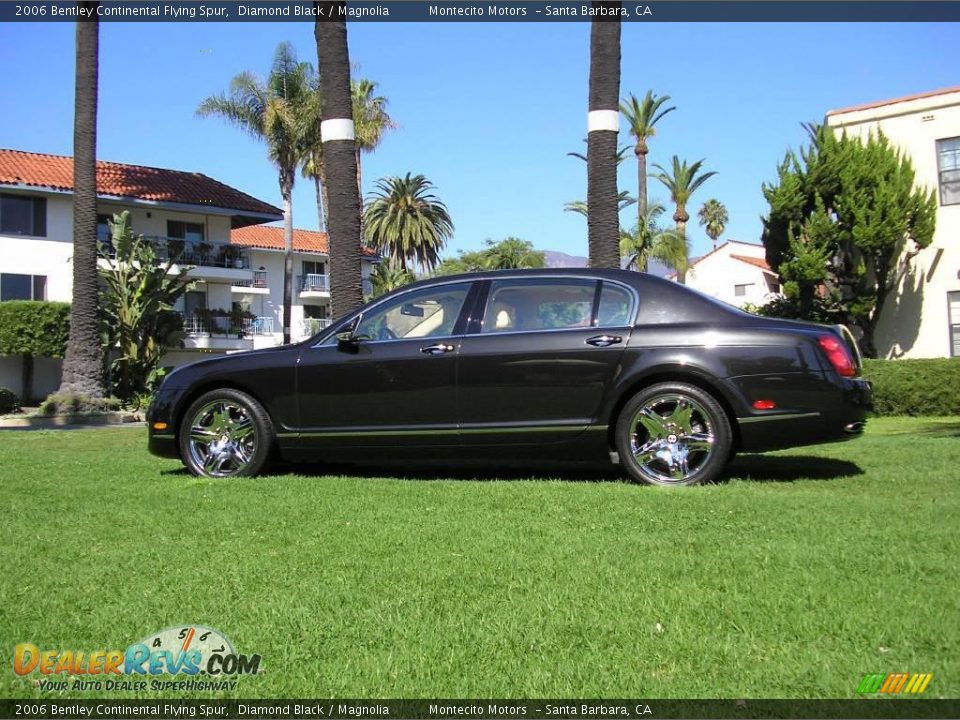 2006 Bentley Continental Flying Spur Diamond Black / Magnolia Photo #7