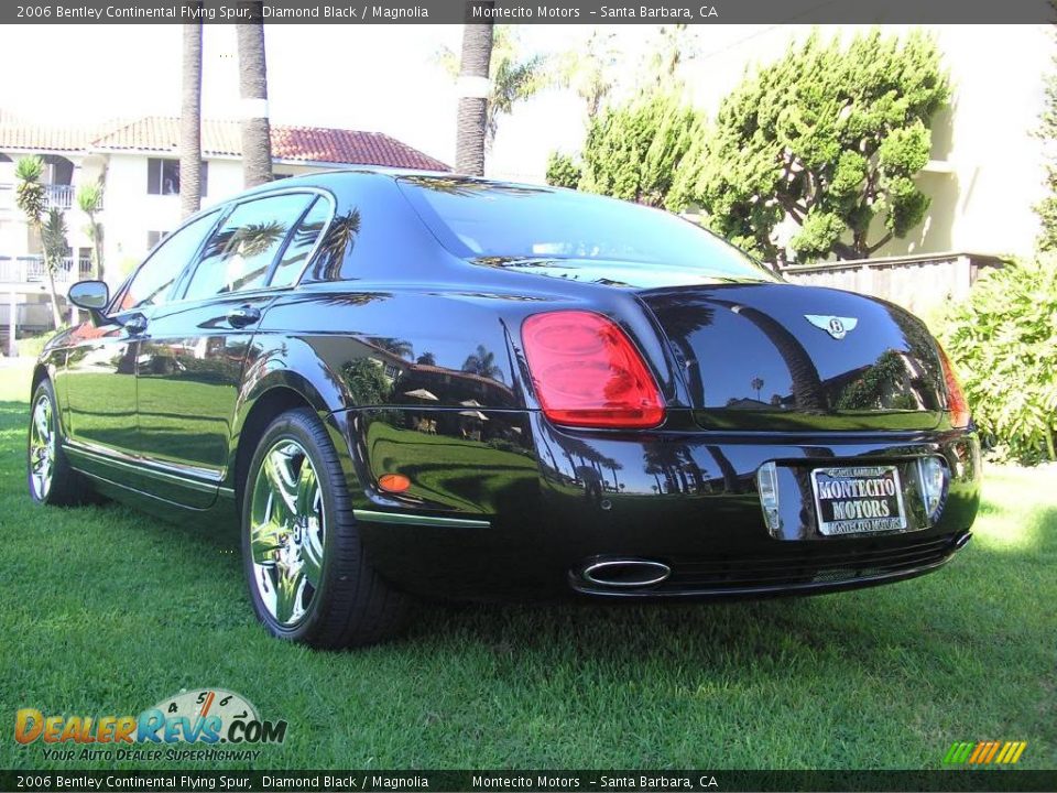 2006 Bentley Continental Flying Spur Diamond Black / Magnolia Photo #8