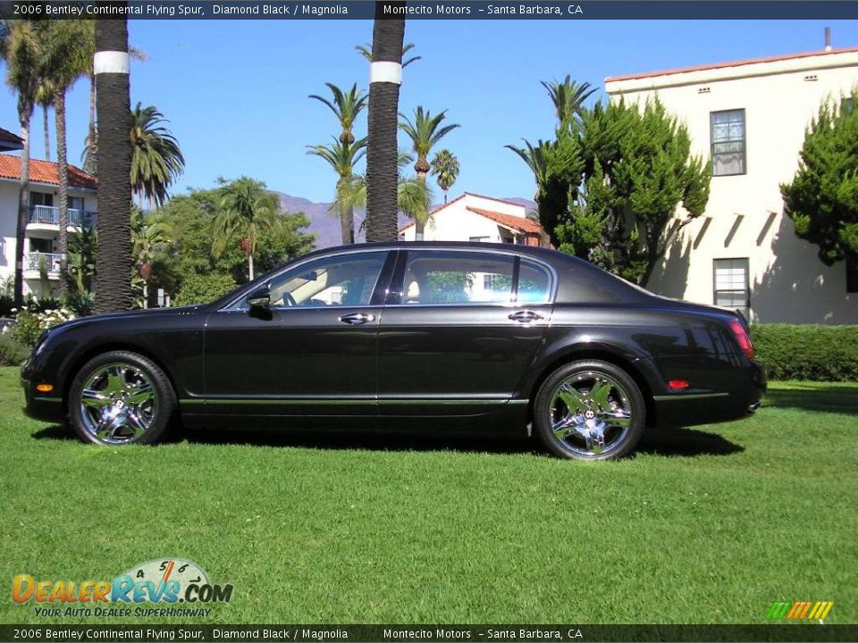 2006 Bentley Continental Flying Spur Diamond Black / Magnolia Photo #9