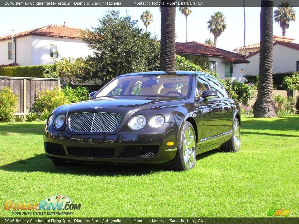 2006 Bentley Continental Flying Spur Diamond Black / Magnolia Photo #12