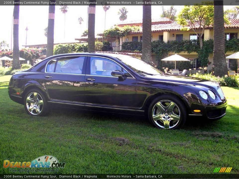 2006 Bentley Continental Flying Spur Diamond Black / Magnolia Photo #14