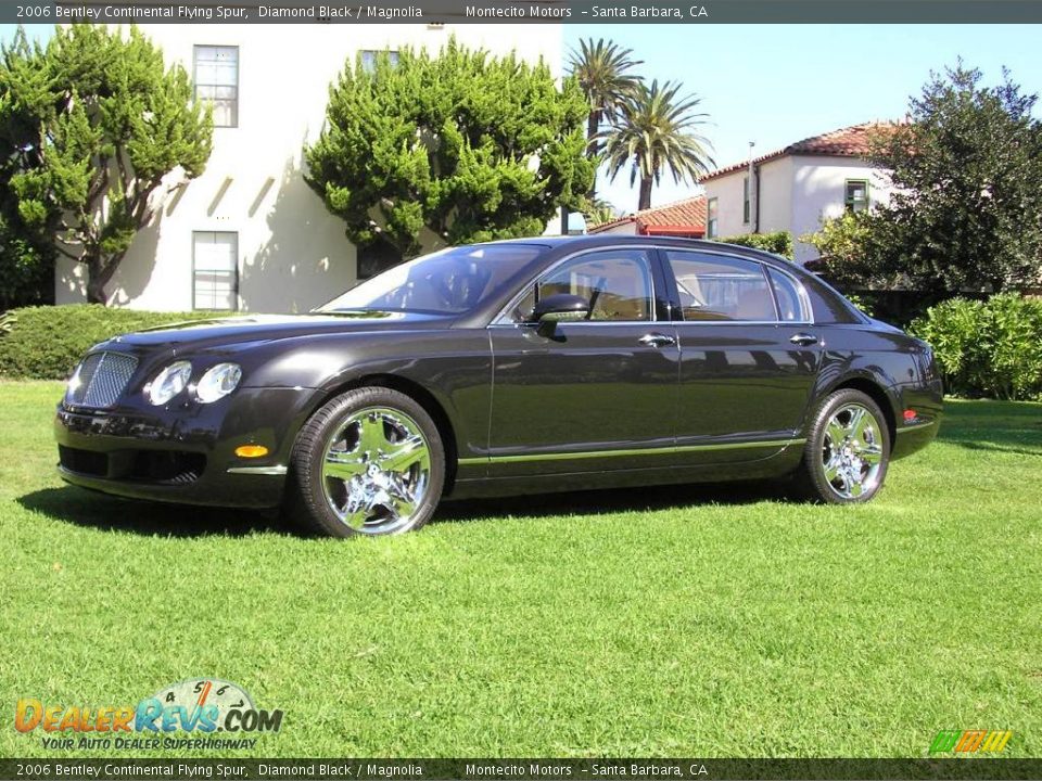 2006 Bentley Continental Flying Spur Diamond Black / Magnolia Photo #15