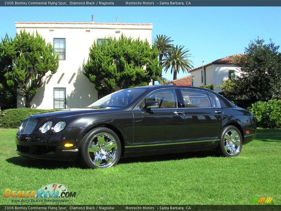 2006 Bentley Continental Flying Spur Diamond Black / Magnolia Photo #16