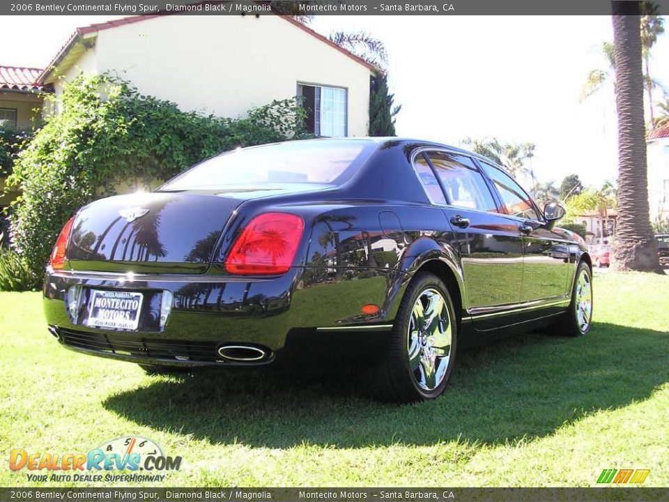 2006 Bentley Continental Flying Spur Diamond Black / Magnolia Photo #17