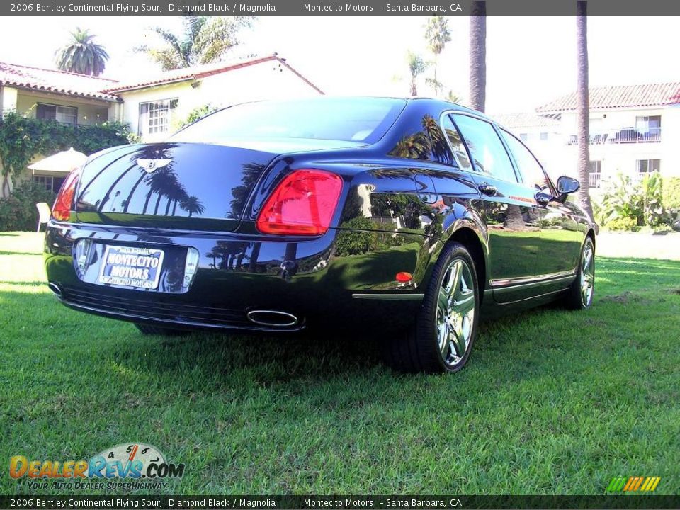 2006 Bentley Continental Flying Spur Diamond Black / Magnolia Photo #18
