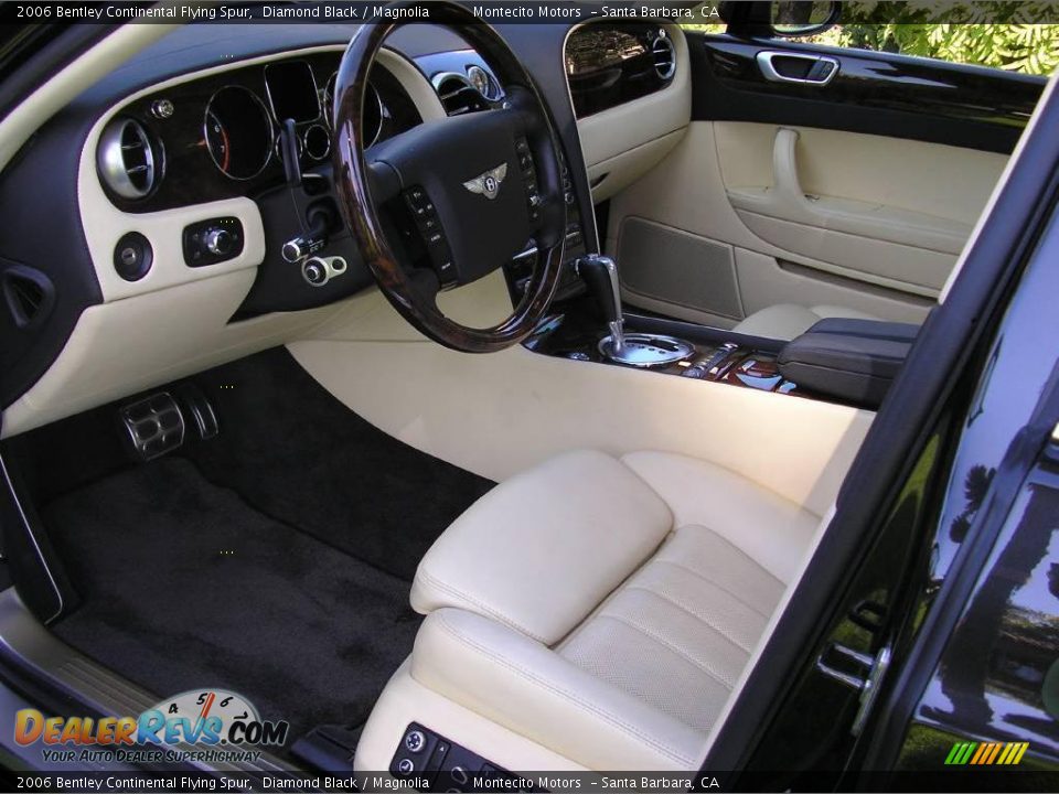 2006 Bentley Continental Flying Spur Diamond Black / Magnolia Photo #19
