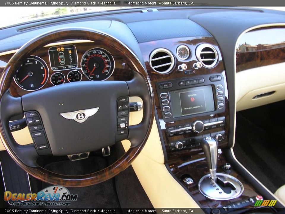 2006 Bentley Continental Flying Spur Diamond Black / Magnolia Photo #25