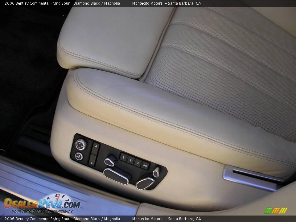 2006 Bentley Continental Flying Spur Diamond Black / Magnolia Photo #32