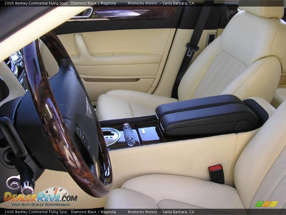 2006 Bentley Continental Flying Spur Diamond Black / Magnolia Photo #33